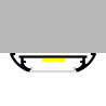 Perfil de aluminio Mind - 2 metros  Aluminio