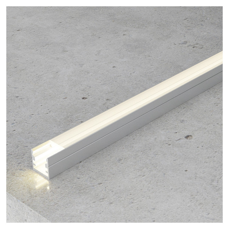 Perfil de aluminio Nano - 2 metros  Aluminio