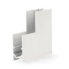 Unión en L Vertical para Carril Magnético Serie 20mm - DSC  Blanco