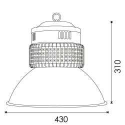 Campana LED SMD Cool 200W - DSC  3000K