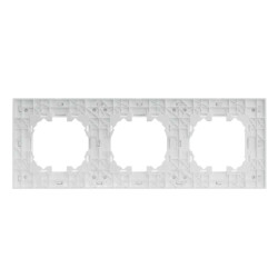 Marco PC para 3 Módulo - FMMB  Blanco