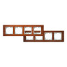 Marco de madera Natural para 4 Módulo - FM  Nogal