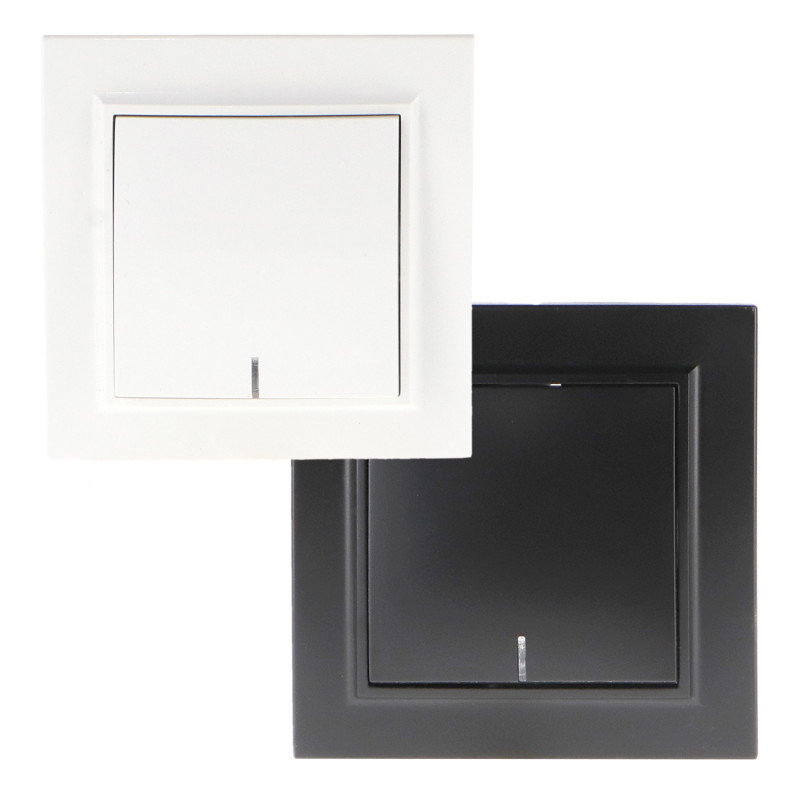 Interruptor Simple Pulsador con Indicador luminoso - EP  Blanco