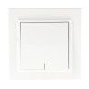 Interruptor Simple Pulsador con Indicador luminoso - EP  Blanco