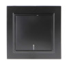 Interruptor Simple Pulsador con Indicador luminoso - EP  Negro