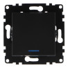 Interruptor Simple Pulsador con Indicador Luminoso - PJ  Gris
