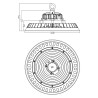 Campana UFO LED Serie A 150W 1-10V  5000K