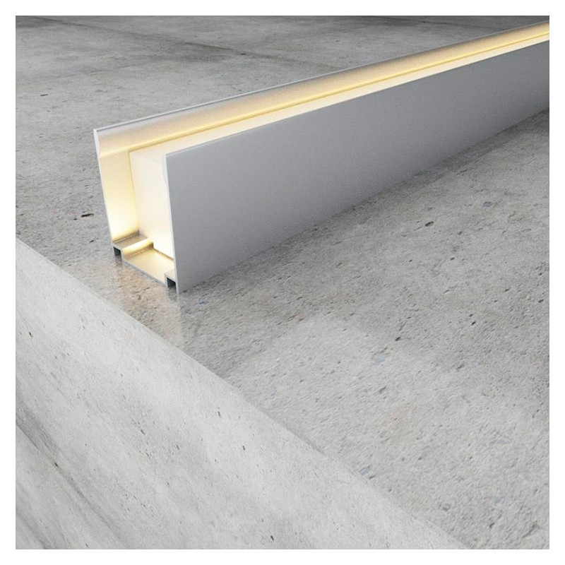 Perfil de Aluminio U 2 Metro Para Neón Led 24V/220V
