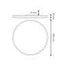 Plafon LED Circular Sense 30W  6000K