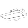 Foco Led Para Carril Promax Blanco 40W Monofásico - DSC  3000K