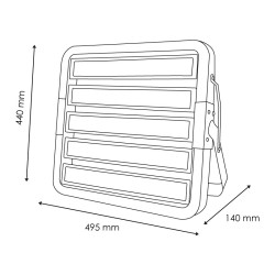 Foco Modular LED Coliseum 500W  4000K
