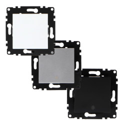 Interruptor Empotrable Simple Cruzamiento - PJ  Gris