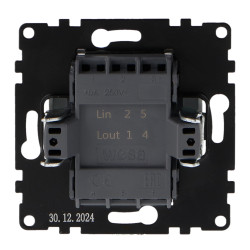 Interruptor Empotrable Simple Cruzamiento - PJ  Gris