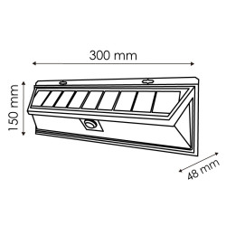 Aplique LED Solar Natur con Sensor Movimiento  4500K