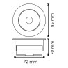 Foco Downlight Led Road 7W Ip54 - DSC  3000K