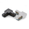 Conector en L Para Carril Monofásico  Negro
