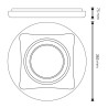 Plafon LED CCT Circular Remo 40W  CCT