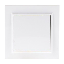 Interruptor Empotrable Simple Cruzamiento - EP  Blanco