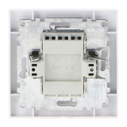 Interruptor Empotrable Simple Cruzamiento - EP  Blanco