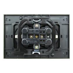 Enchufe Empotrable Doble Tipo Schuko - FL  Negro
