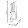 Farola Solar Led Solights Para Alumbrado Público 2600 Lm  2700K