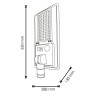 Farola Solar Led Solights Para Alumbrado Público 1500 Lm  2700K