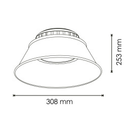 Campana Led Infinity 150W - DSC  6000K