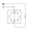 Interruptor Simple Timbre - PJ  Gris