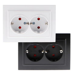 Enchufe Doble Schuko - EP  Blanco