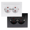 Enchufe Doble Schuko - EP  Blanco