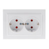 Enchufe Doble Schuko - EP  Blanco
