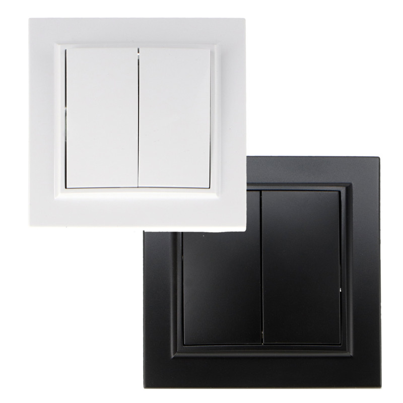 Interruptor Doble Conmutado - EP  Negro