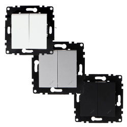 Interruptor Doble Conmutado - PJ  Negro