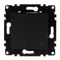 Interruptor Doble Conmutado - PJ  Negro