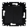 Interruptor Doble Conmutado - PJ  Negro