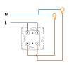 Interruptor Doble - PJ  Gris