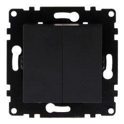 Interruptor Doble - PJ  Gris