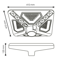 Farola Solar Led Kain Para Alumbrado Público 1800 Lm  4500K