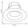 Foco Downlight Led orientable CobMax 7W  3000K