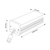 Barra Lineal Trian 40W 1200 mm  6000K