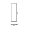 Panel LED Rectangular Serie Bure 60X30 cm 24W  6000K