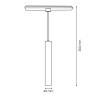 Foco LED Nalaya 8W para carril magnético Blanco 48V Serie 20mm - DSC  4500K