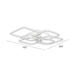 Lámpara de techo LED Fare - DSC  CCT