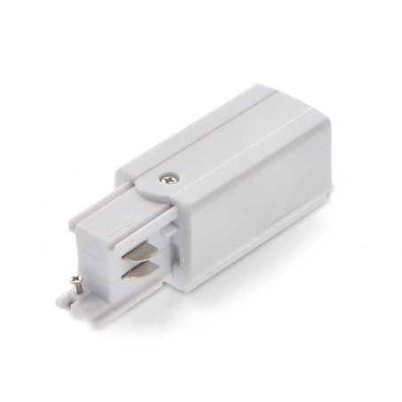 Conector y tapón para carril trifásico  Blanco