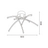 Lámpara LED de Techo Aranha - DSC  CCT