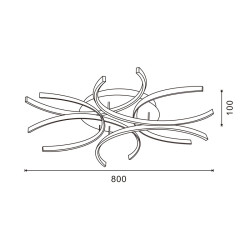 Lámpara de techo LED Petals - DSC  CCT