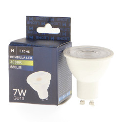 Bombilla LED GU10 Smd Plus 7W 100º  6000K