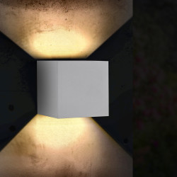 Aplique de Pared LED White Cube 6W IP54  3000K
