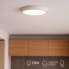 Panel de Superficie Serie Slim Circular 20W  6000K