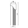 Tubo de LED T8 1500 mm Ekran. Con detector de Movimiento il.Seguridad 24W Conexión Un Lateral  6000K